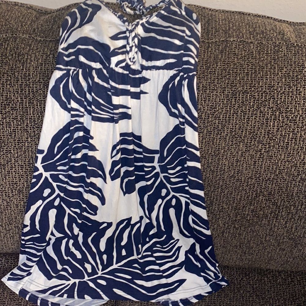 ✨Palm Leaf Halter Backless Dress✨ - Picture 2 of 5